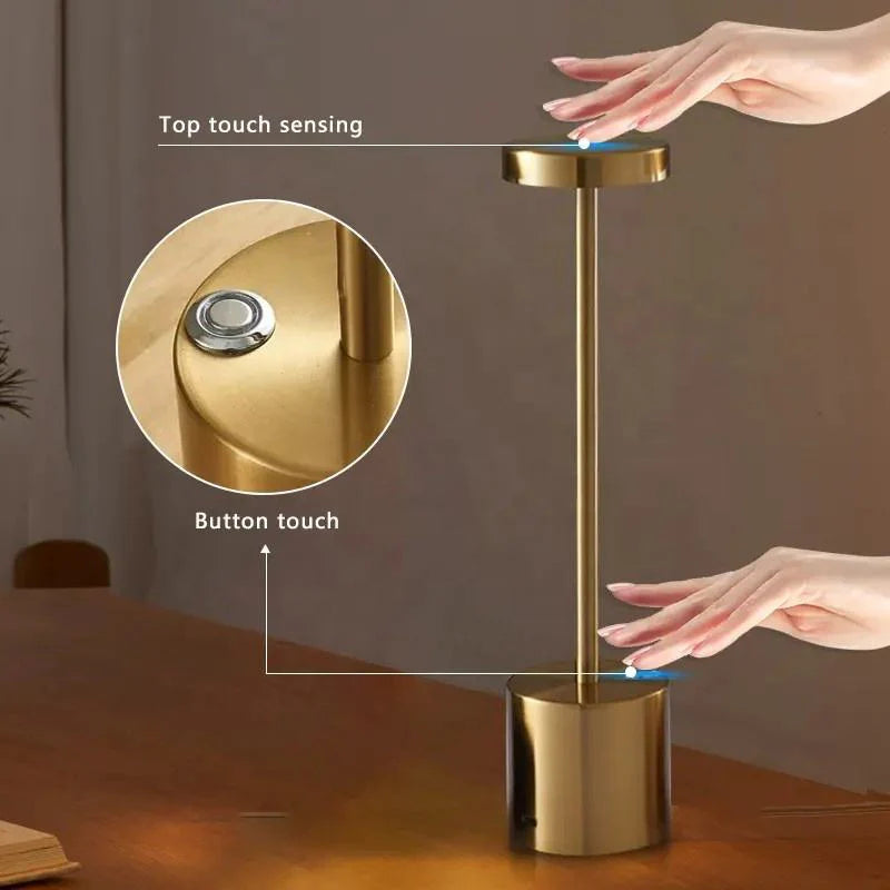 Metal Touch Sensor Rechargeable LED Desk Lamp
