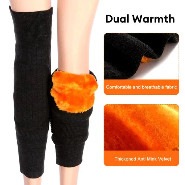 One Pair – Unisex Thermal Knee Warmers for Winter Pain Relief & Joint Support