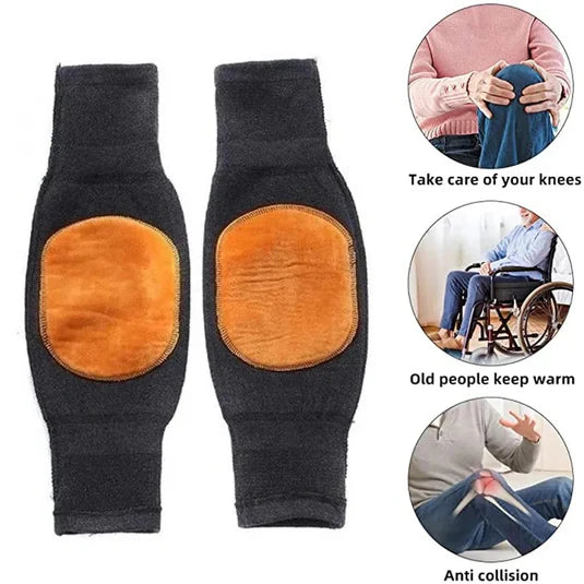 One Pair – Unisex Thermal Knee Warmers for Winter Pain Relief & Joint Support